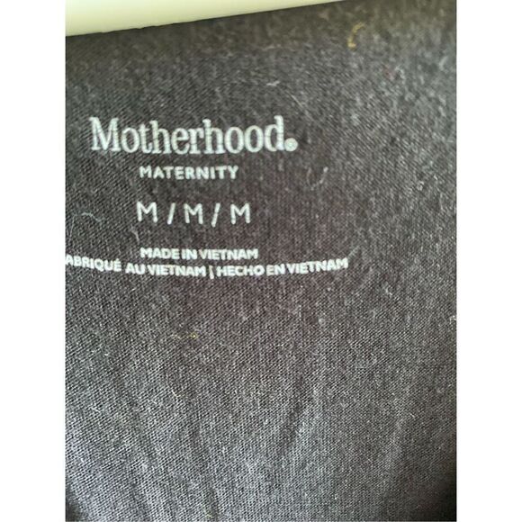Motherhood maternity, black, short sleeve side, ruched T-shirt med - Picture 4 of 4
